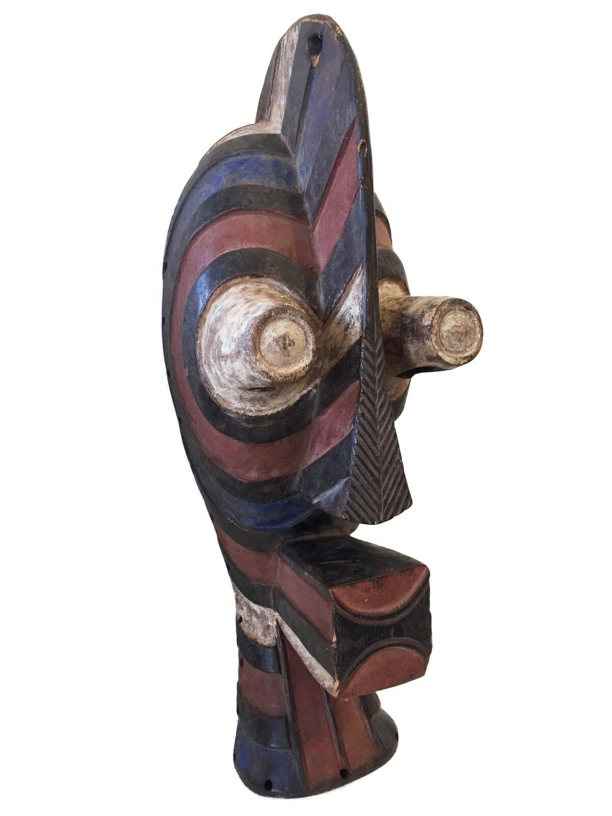 #751 Old African Male Songye Kifwebe Mask 21" h