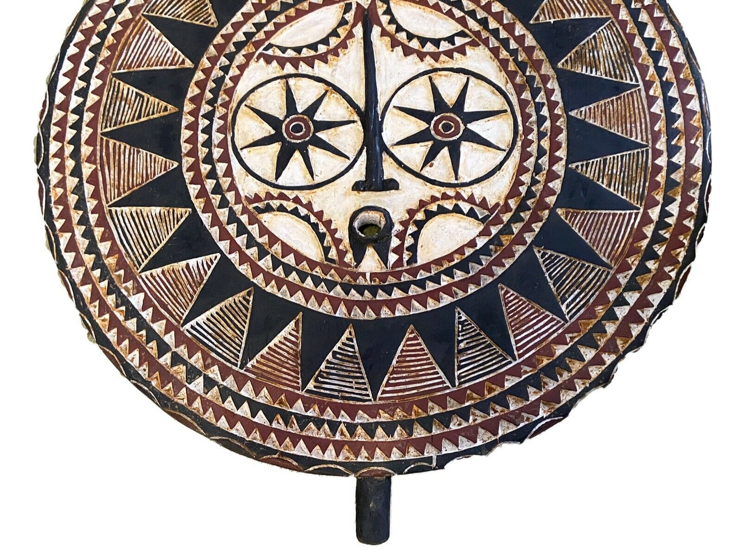 #878 Lg Bwa Sun Mask Burkina Faso 36.75 " H African Art