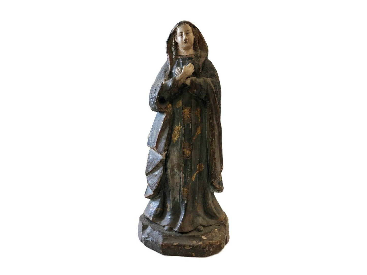 #178 Rare 19th Century Terra-Cotta Figure of a Saint Philomena 7"