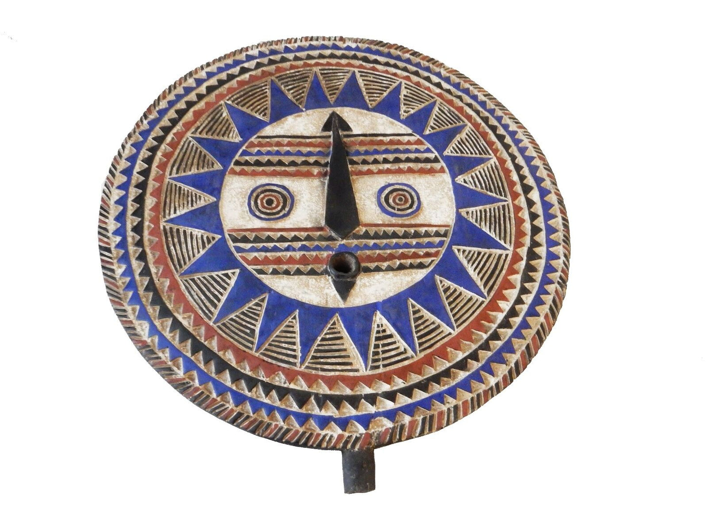 #772 Superb African LG Baule Tribe Moon Mask I Coast 33.5" H by 31' W