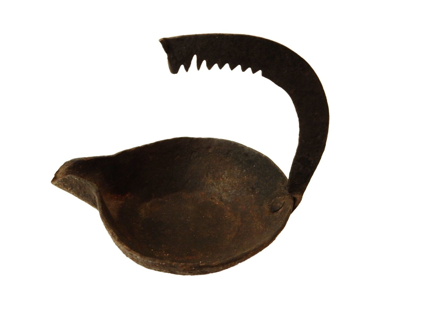 #9 Original Antique Roman Bronze Oil Lamp