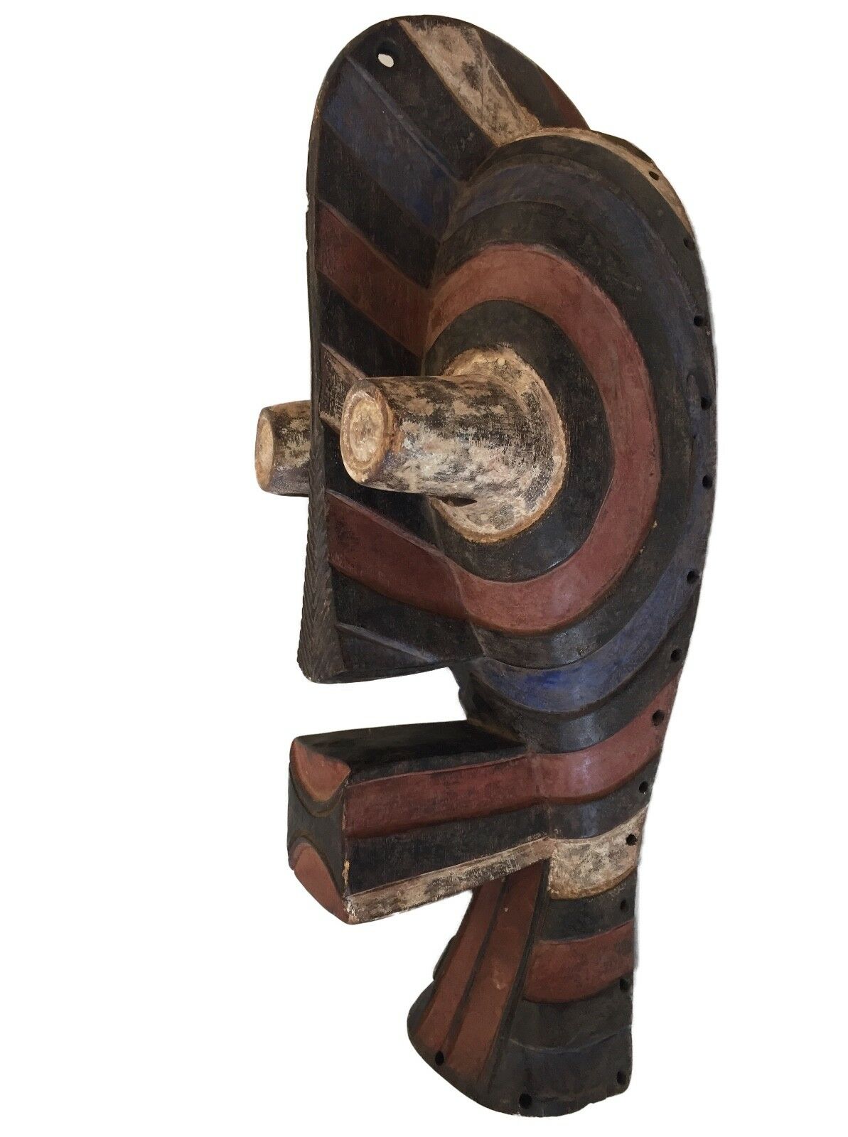 #751 Old African Male Songye Kifwebe Mask 21" h