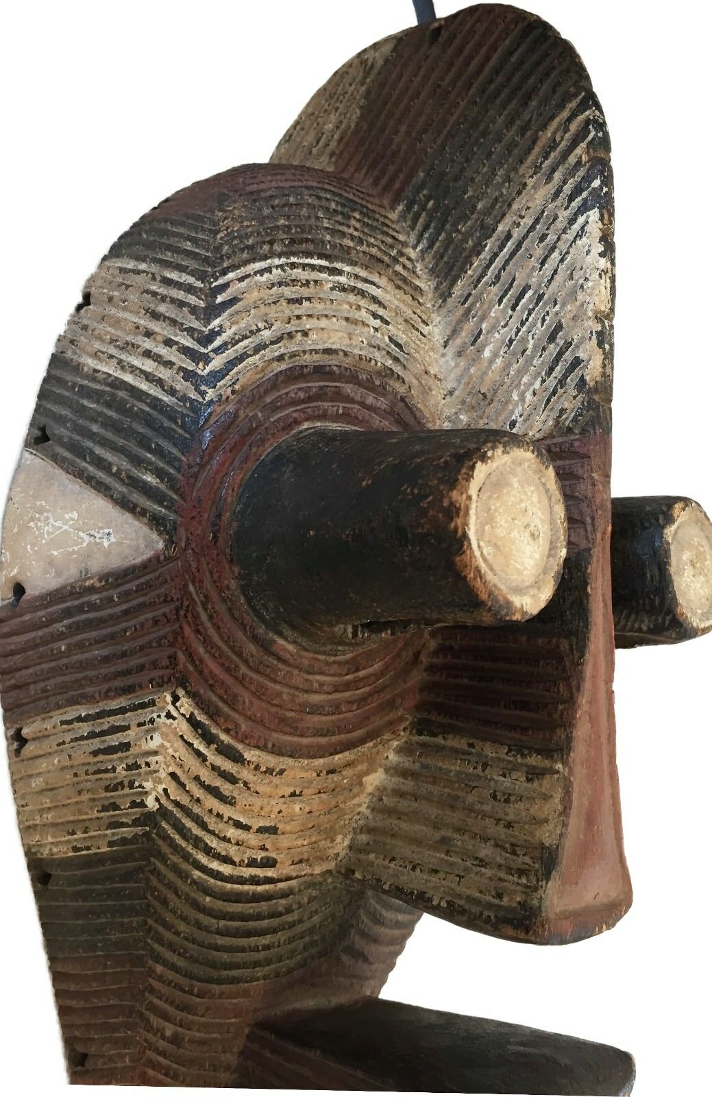 #6154/752 Old African Male Songye Kifwebe Mask 21" h