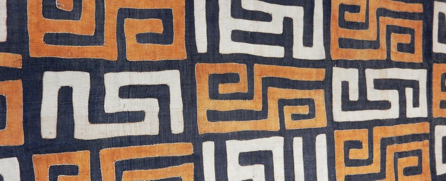 #221k60 Superb Kuba Cloth - Bushoong – DR Congo 118" Long by 22" w