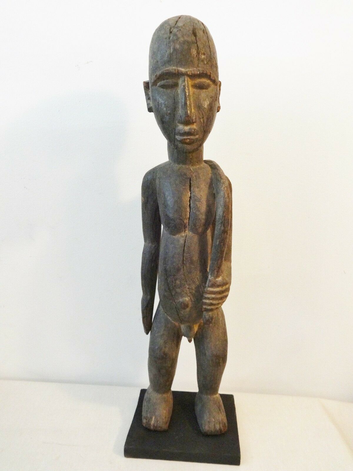 #8061 Stunning Old Lobi Shrine Male Figure Bateba 24.5 inch African Burkina Faso
