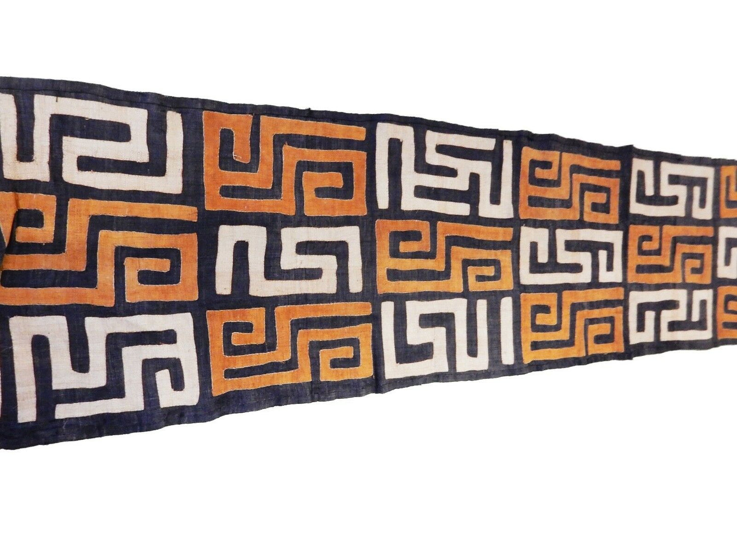 #221k60 Superb Kuba Cloth - Bushoong – DR Congo 118" Long by 22" w