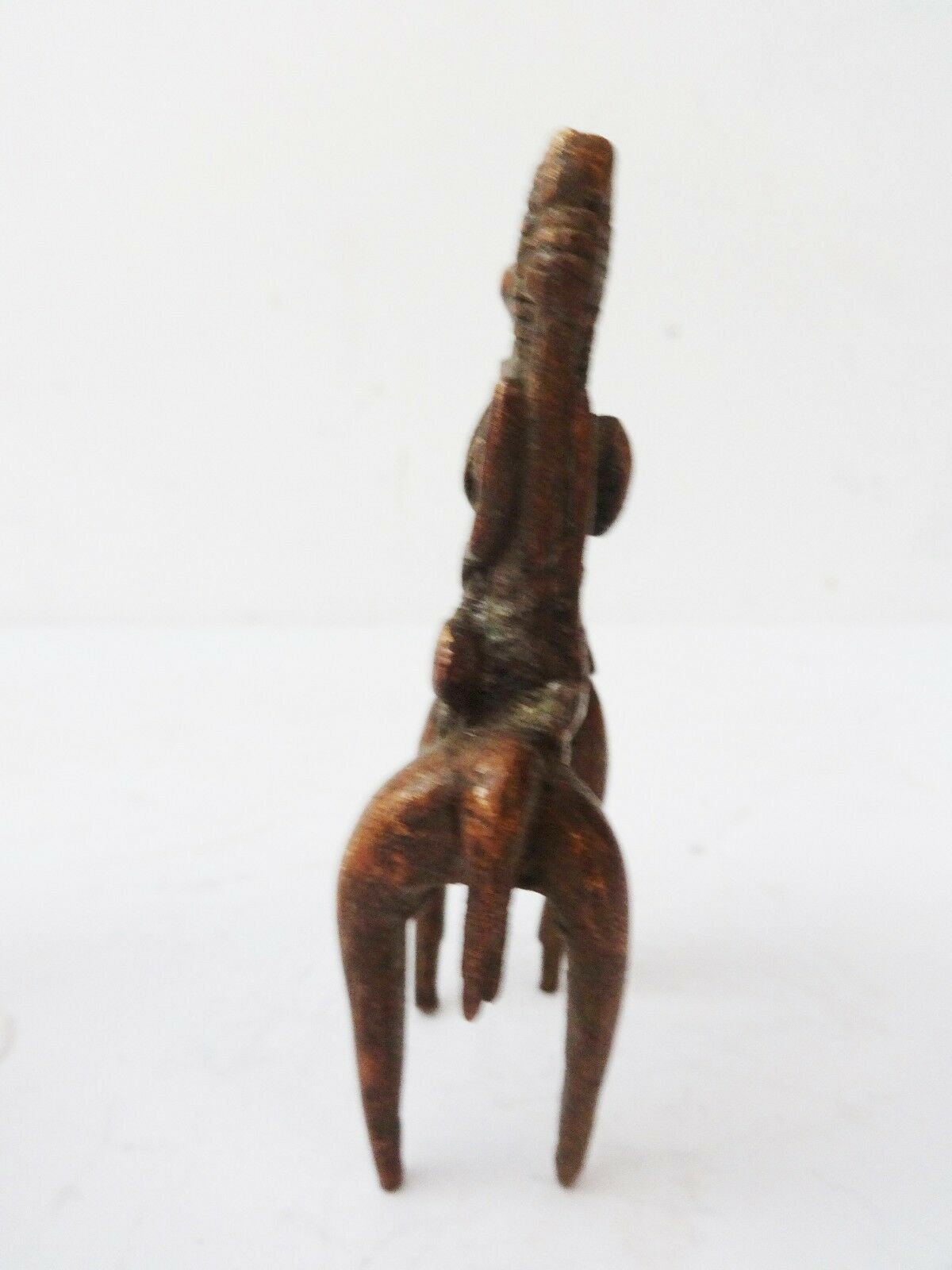 #991 Superb African Dogon Bronze Horseman Cast Handmade Mali 3 1/4" W by 3 3/4" H