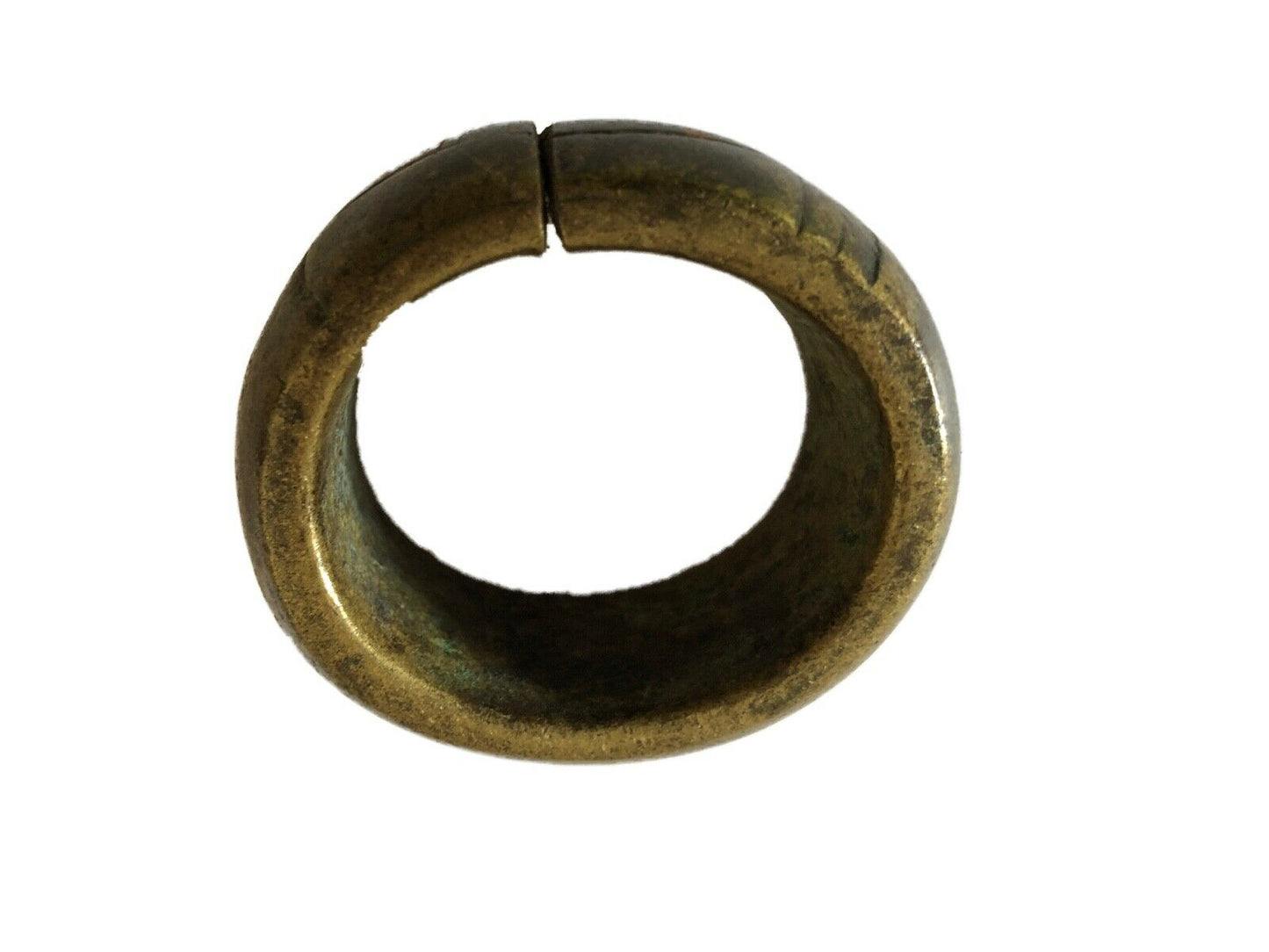 #2217 Old Bracelet Trade Currency Gold Weight 2" W B. Faso