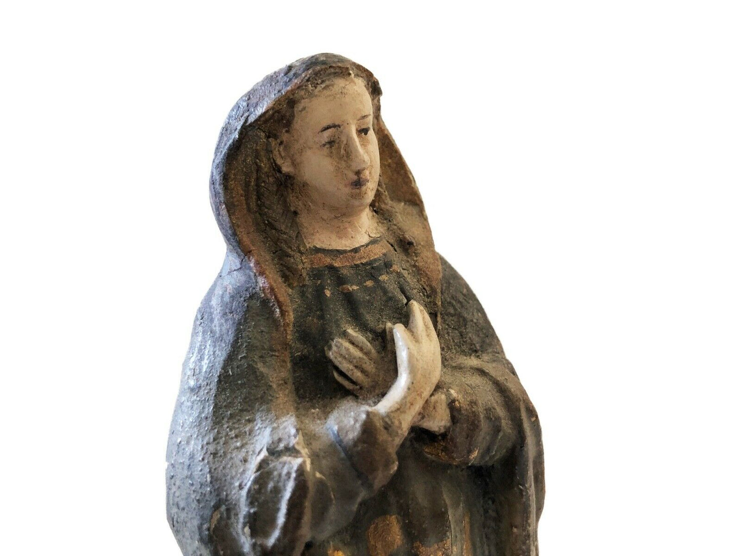 #178 Rare 19th Century Terra-Cotta Figure of a Saint Philomena 7"
