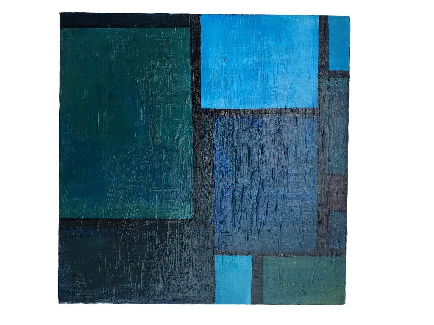 #167 Set of four Acrylic on Canvas Abstract 12" by 12" by YJR