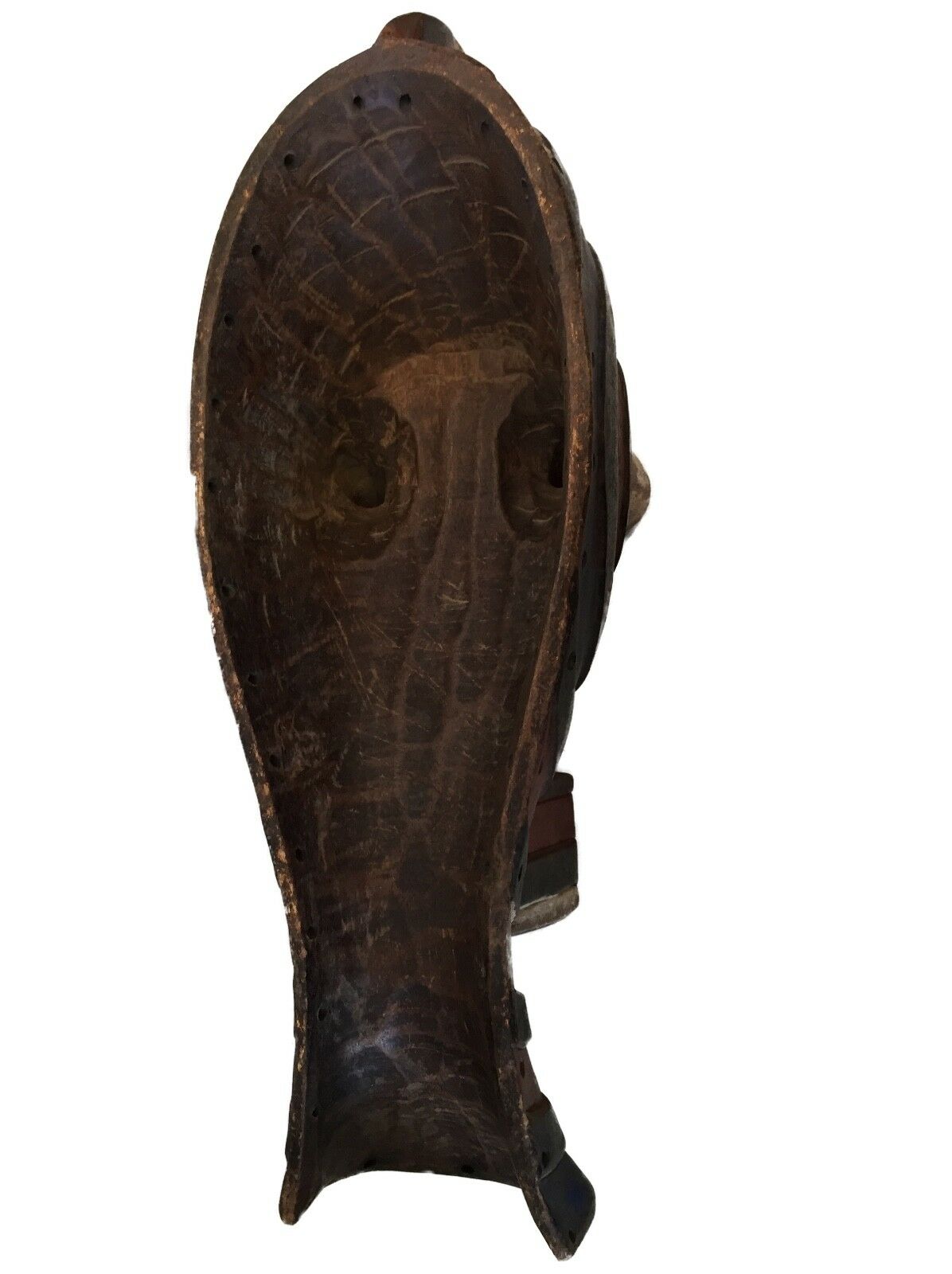 #751 Old African Male Songye Kifwebe Mask 21" h