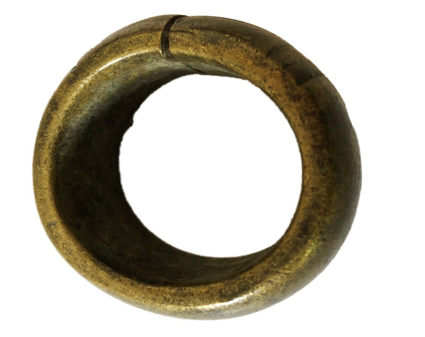 #2217 Old Bracelet Trade Currency Gold Weight 2" W B. Faso