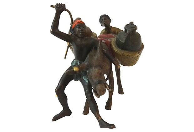 #3908/ok171 Superb Rare Austrian Vienna Bronze Figures