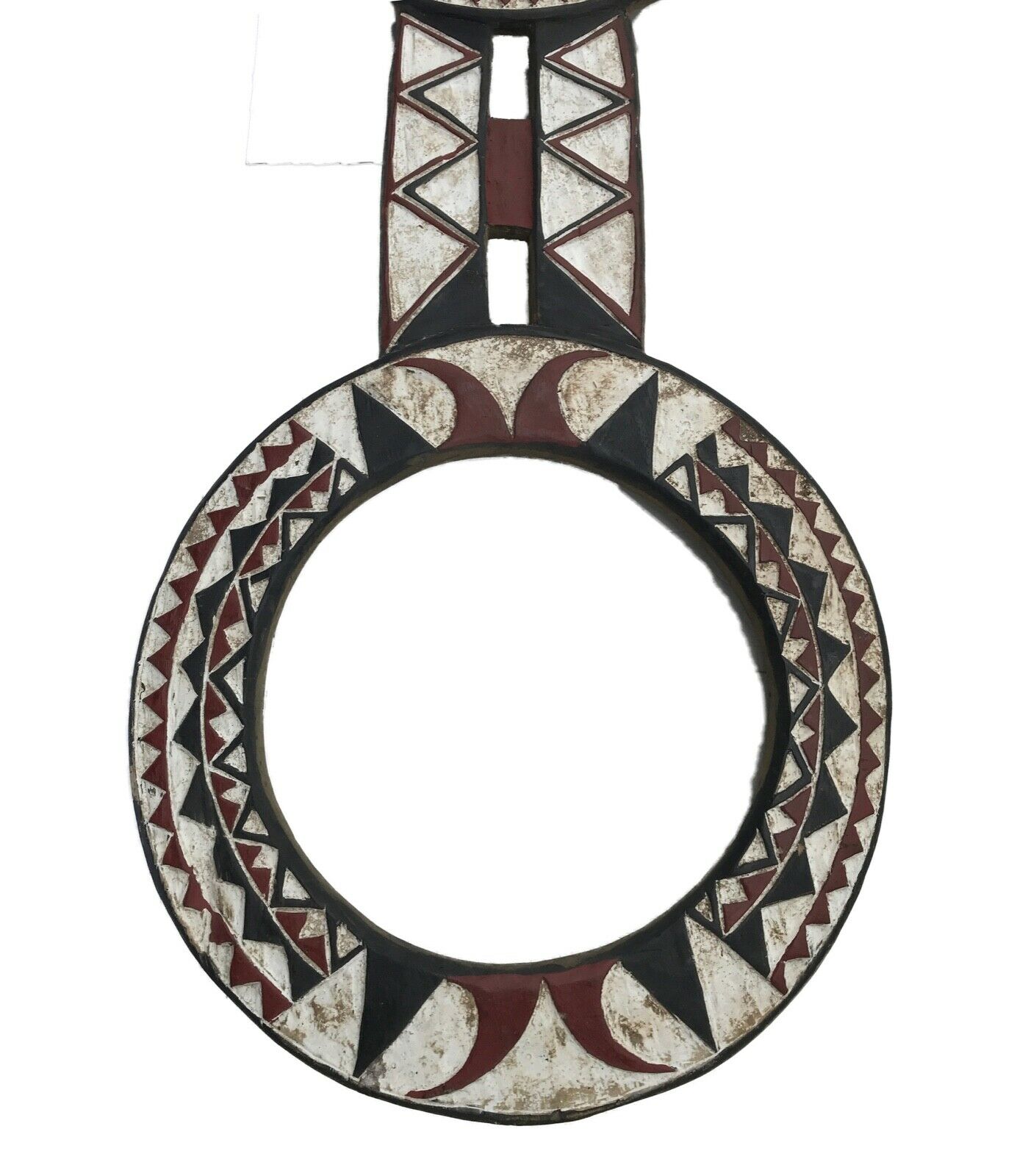 #47 Superb African LG Baule Tribe Moon Mask I Coast 65.5" H by 26' W