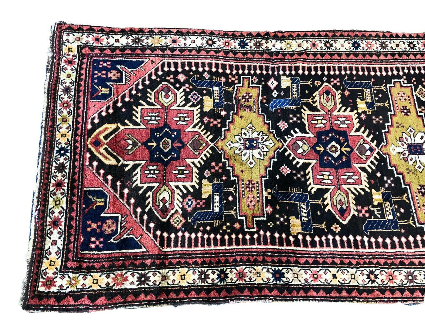 #520 19th Caucasian Kazak Rug 4' 8" by 9' 1"