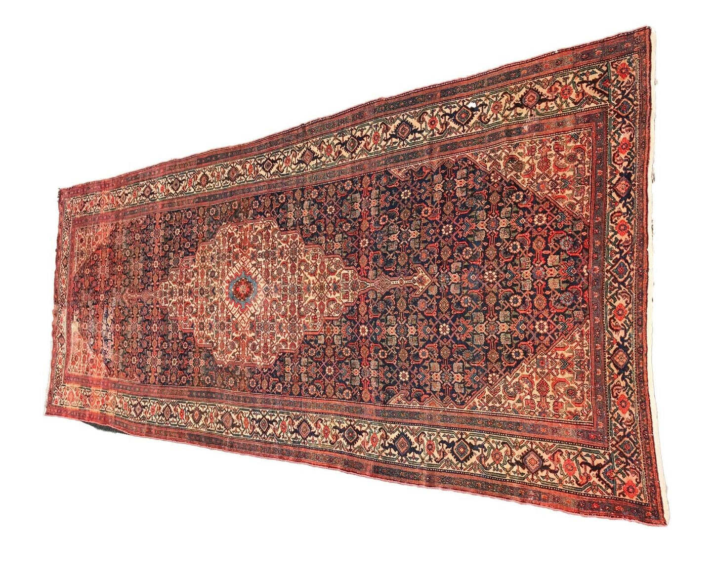 #1193 Stunning 19th C Palace Size Fereghan Saruk Rug 6' 9" x 16' 9"