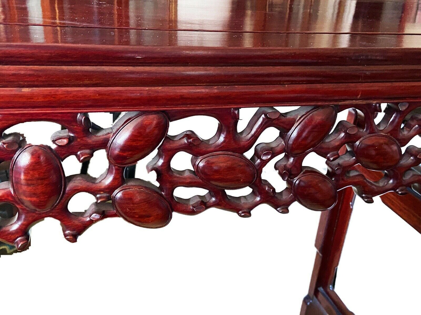 #932 Lg Chinese Vintage Huanghuali & Zitan Wood Altar Console Table 76.25" W by 40.5"