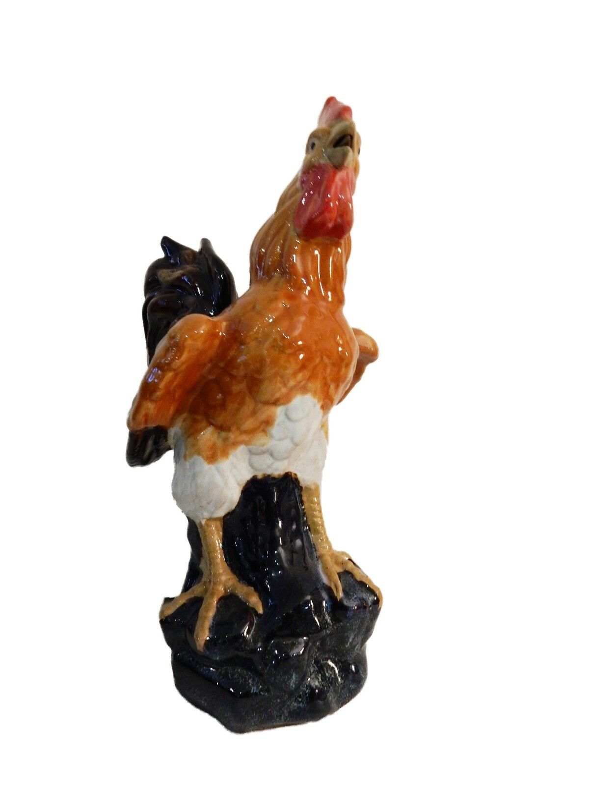 #266 Superb LG Chinese Ceramic Figure of a Rooster 17.5"H