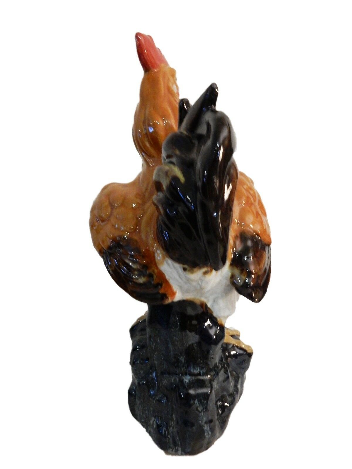 #266 Superb LG Chinese Ceramic Figure of a Rooster 17.5"H