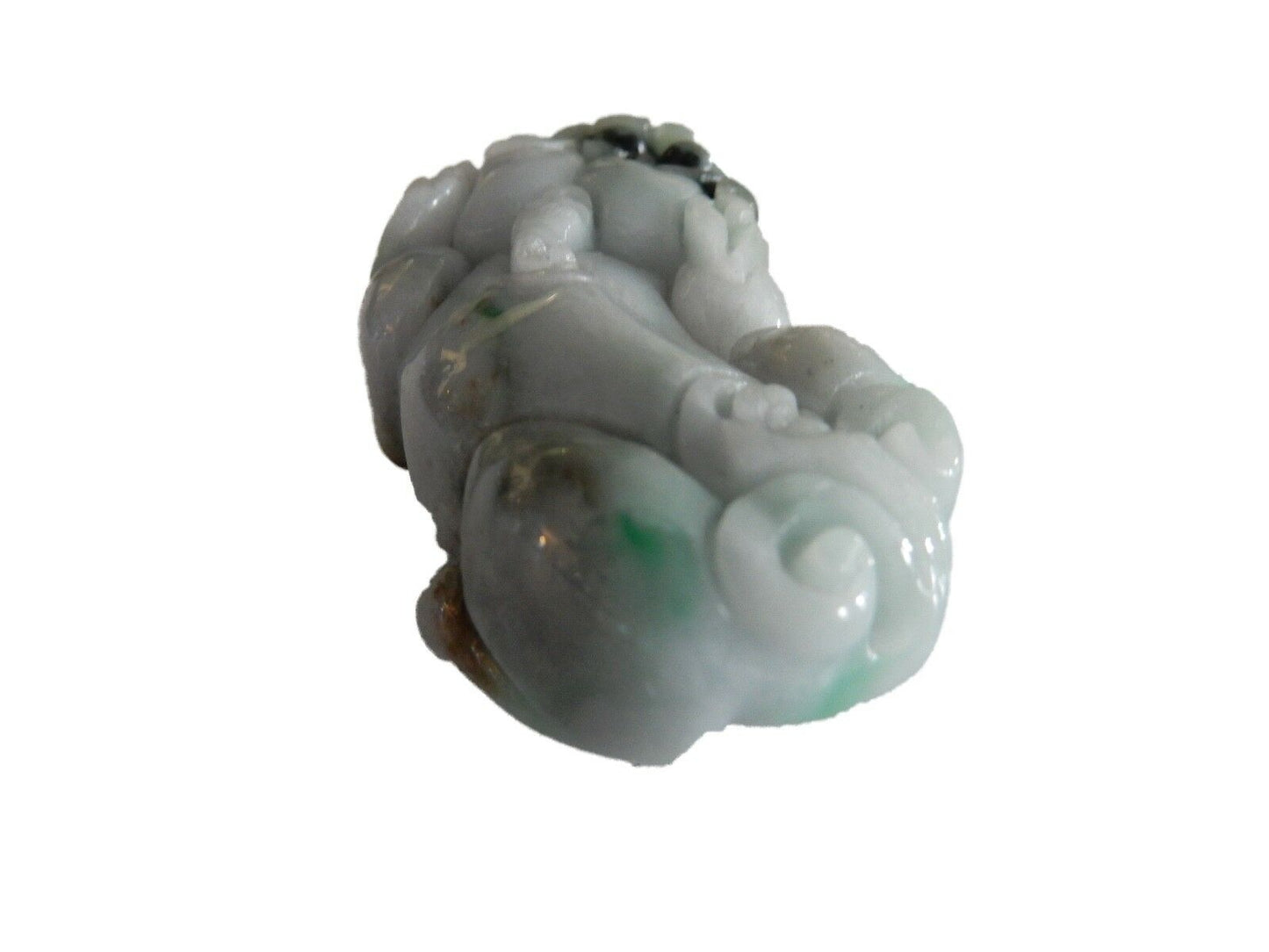 #173 Jadeite Jade  Carved PIXIU Wealth  Figure