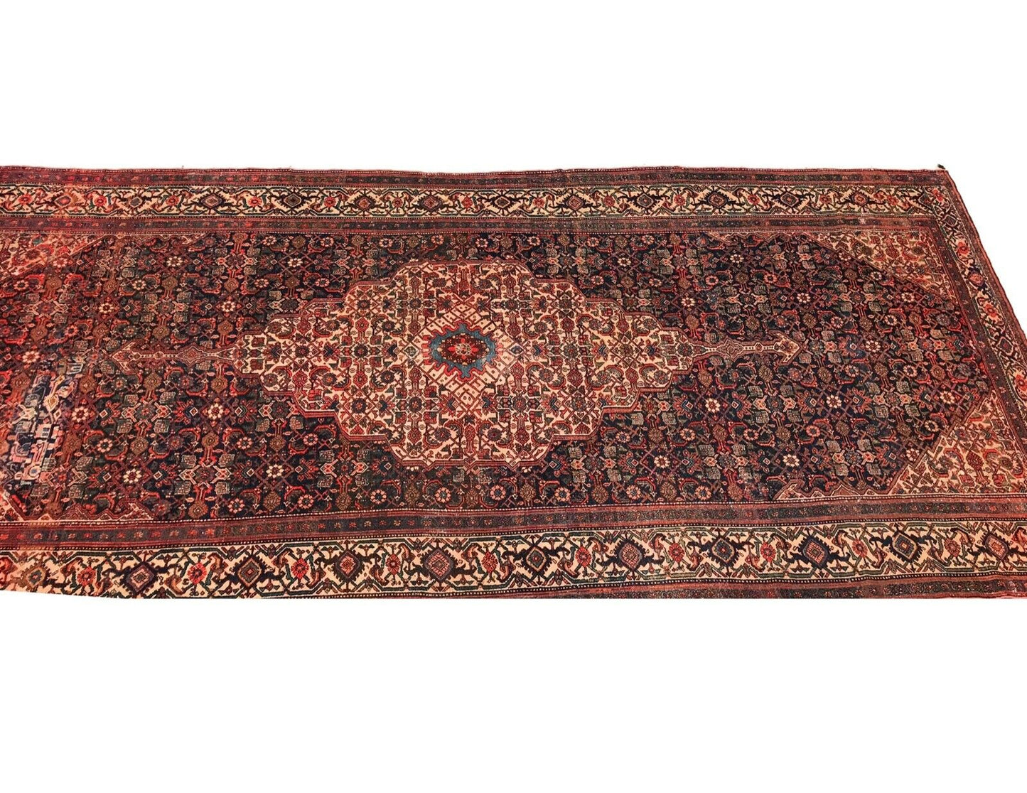 #1193 Stunning 19th C Palace Size Fereghan Saruk Rug 6' 9" x 16' 9"