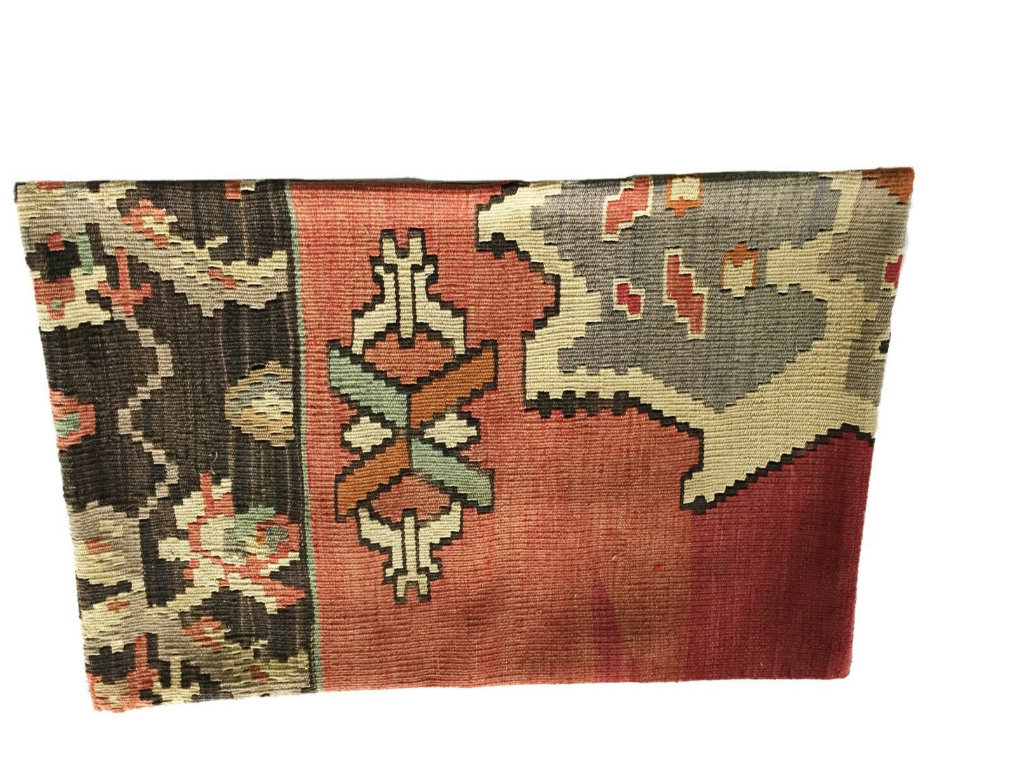 #1655 Superb Custom Made Vintage Turkish Tribal Kilim Pillow Cover 16" by 24"