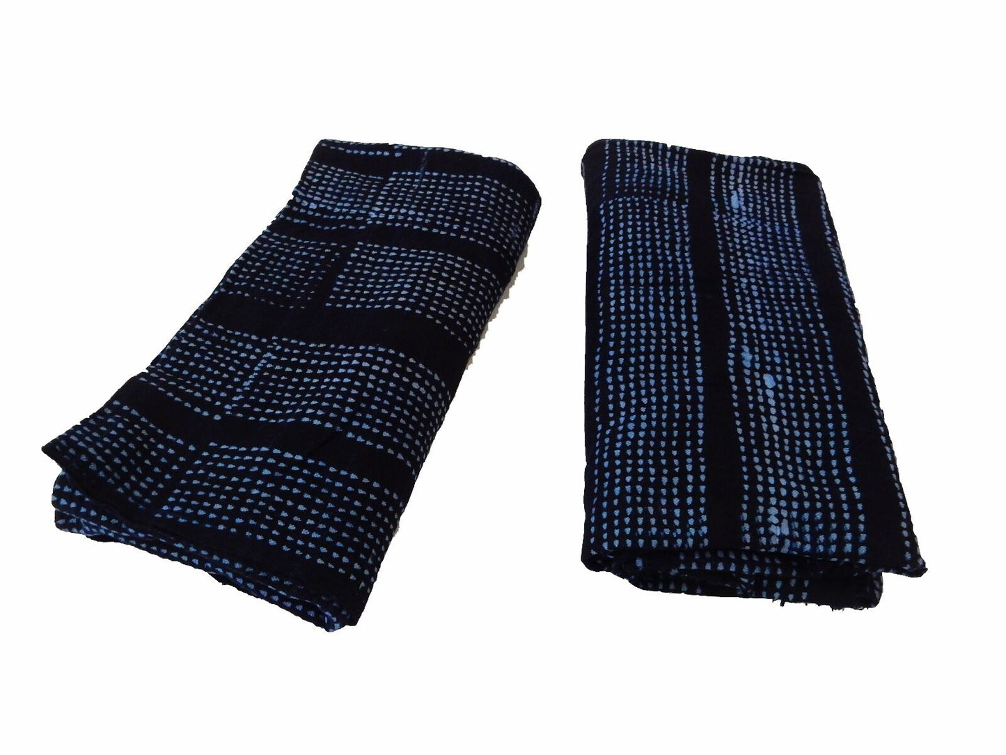 Malian Indigo Mud Cloth Textiles S/2 40" by 62" # 4