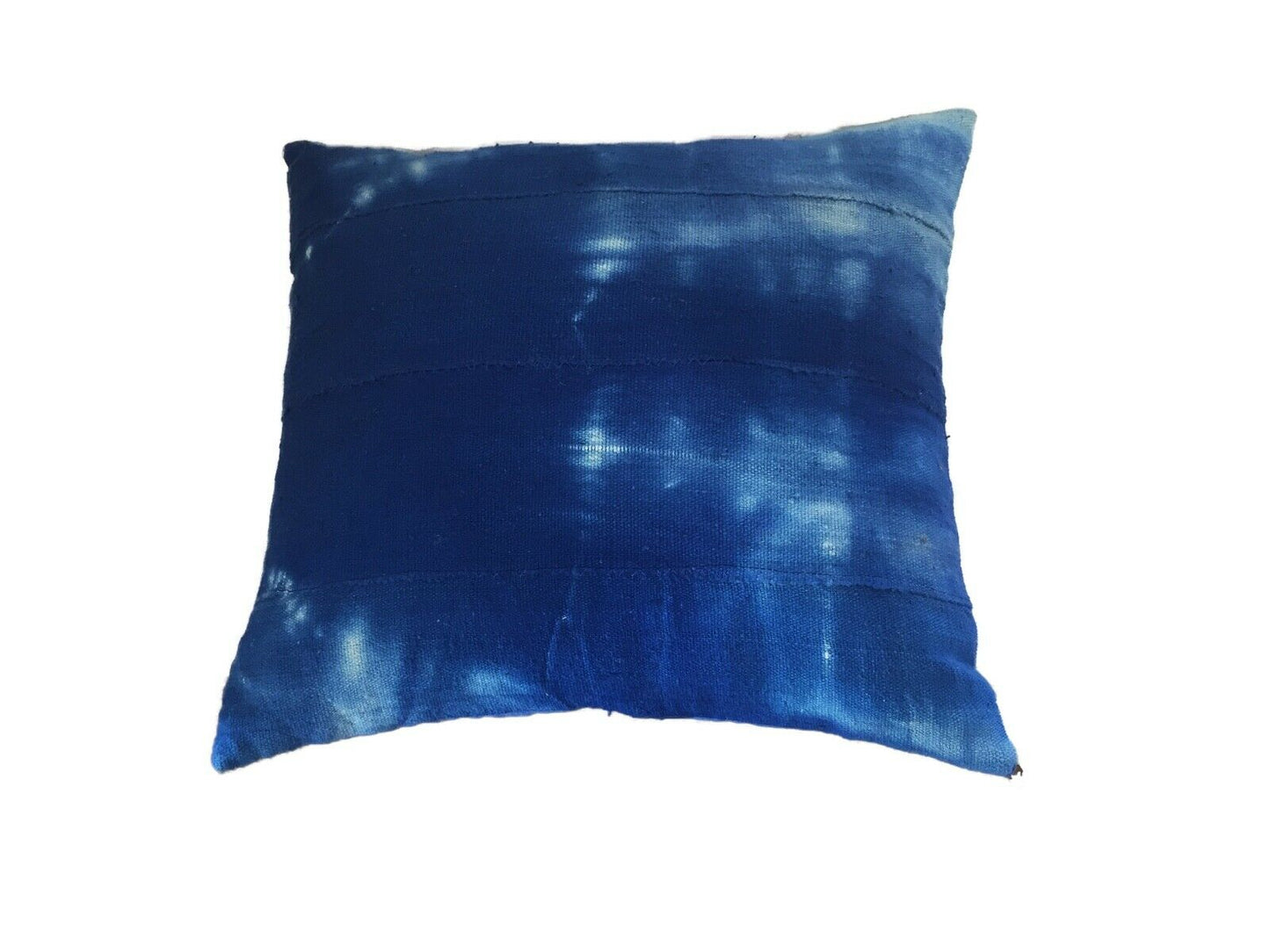 #2068 African Custom Made Indigo cloth Pillow 17.5" by 16.5"