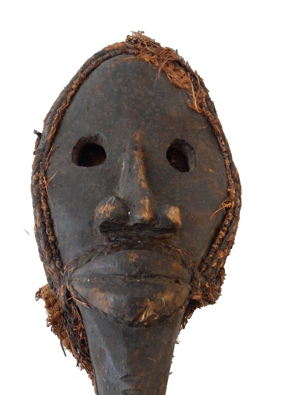 #7028 SUPERB AFRICAN I. COAST DAN CEREMONIAL DANCE MASK 12.5" h