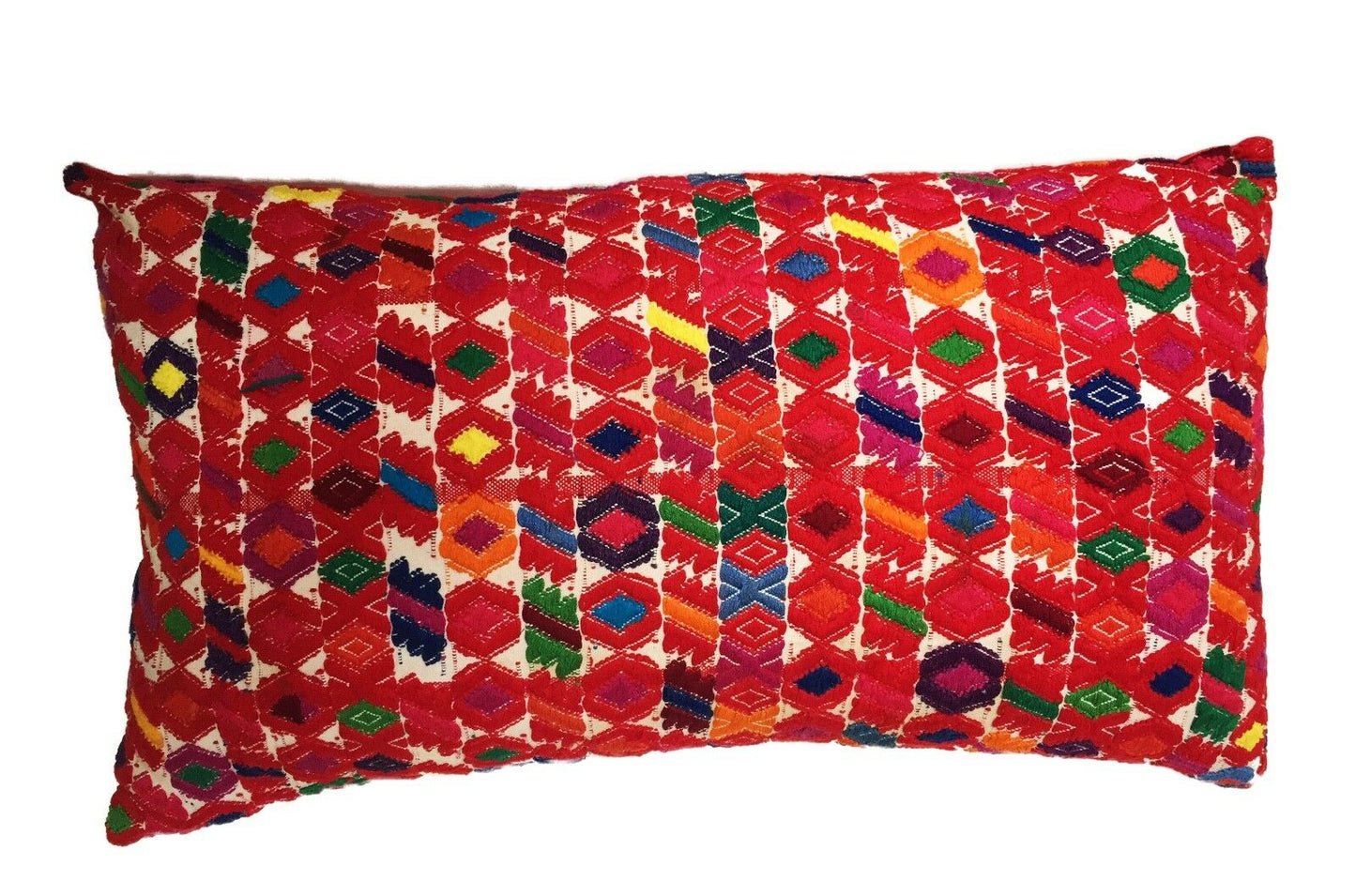 #1015 Stunning Lg Custom Made Embroidered Decorative Pillow 23.5" w