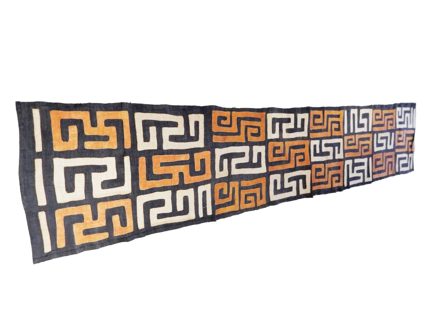 #221k60 Superb Kuba Cloth - Bushoong – DR Congo 118" Long by 22" w