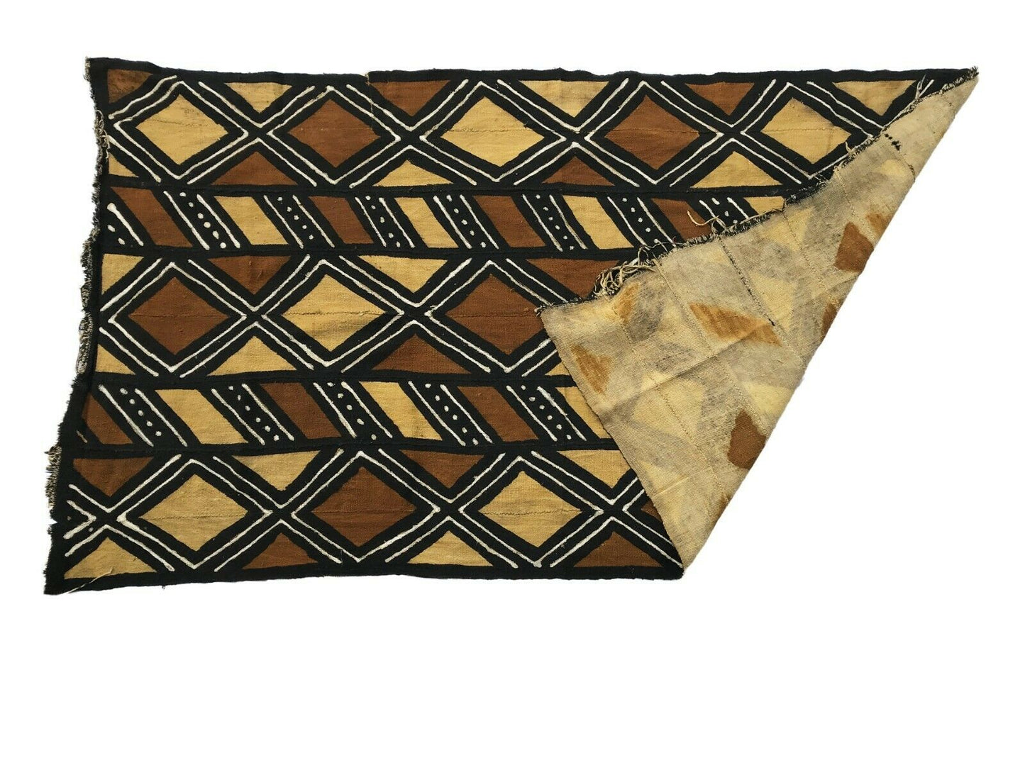 Superb Bogolan Mali Mud Cloth Textile 38" by 63" # 359