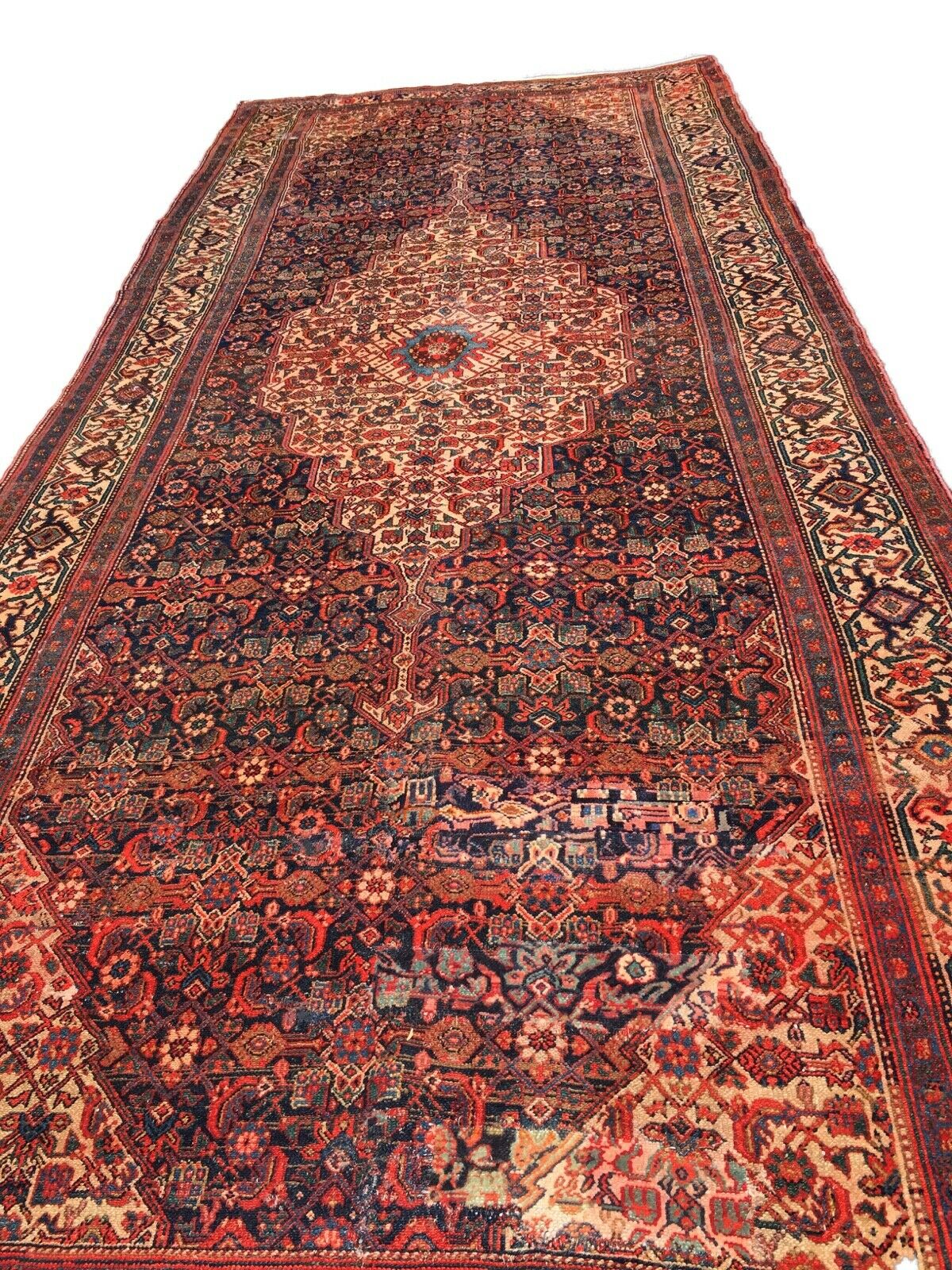 #1193 Stunning 19th C Palace Size Fereghan Saruk Rug 6' 9" x 16' 9"