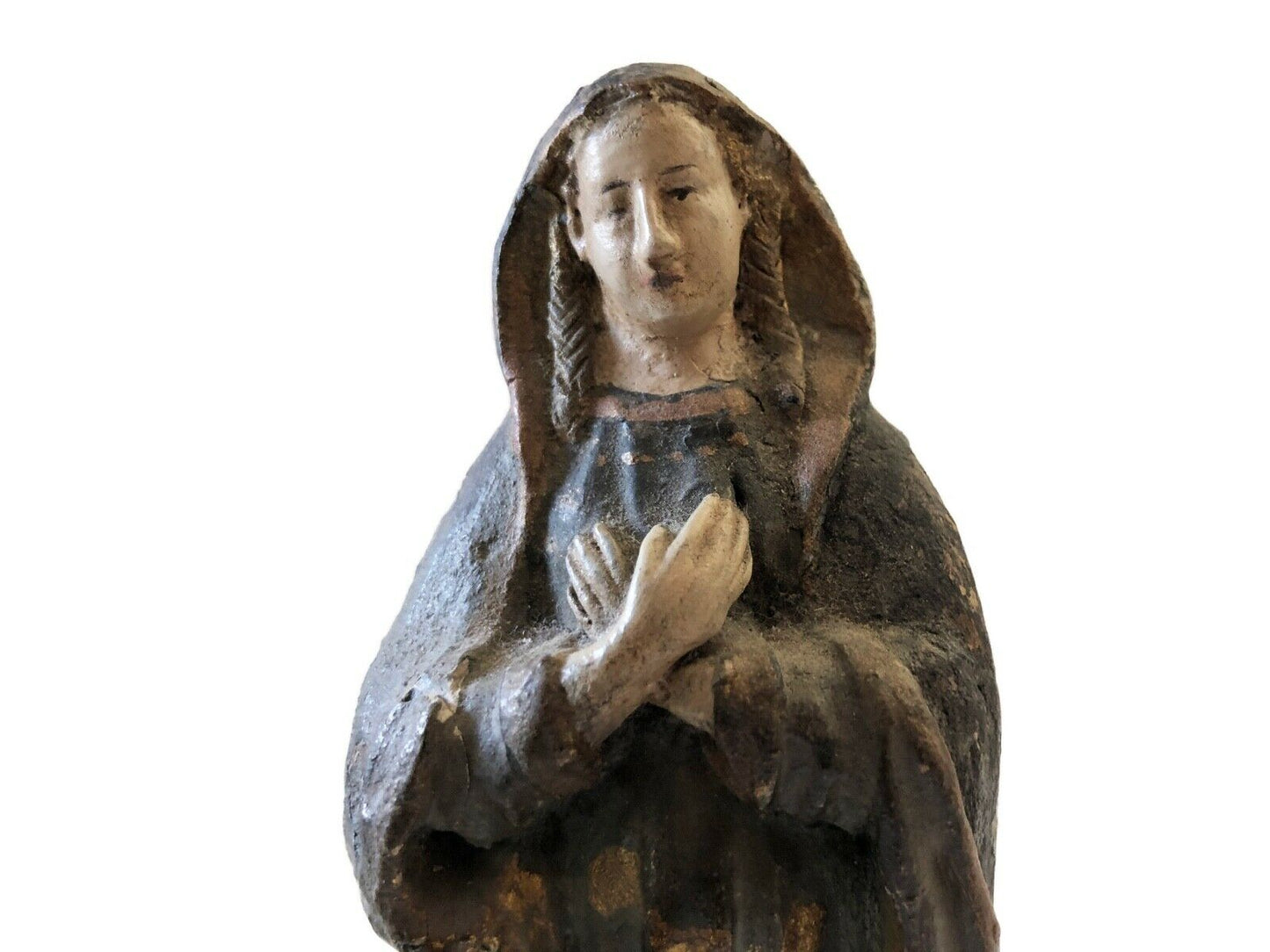 #178 Rare 19th Century Terra-Cotta Figure of a Saint Philomena 7"