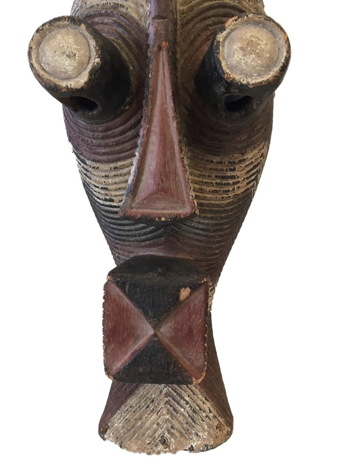 #6154/752 Old African Male Songye Kifwebe Mask 21" h