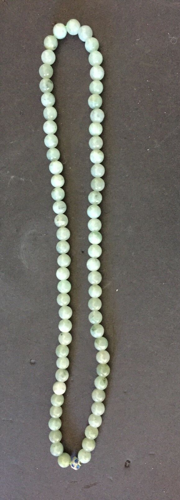 #1687 Superb  Jadeite Jade  Necklace 68 beads