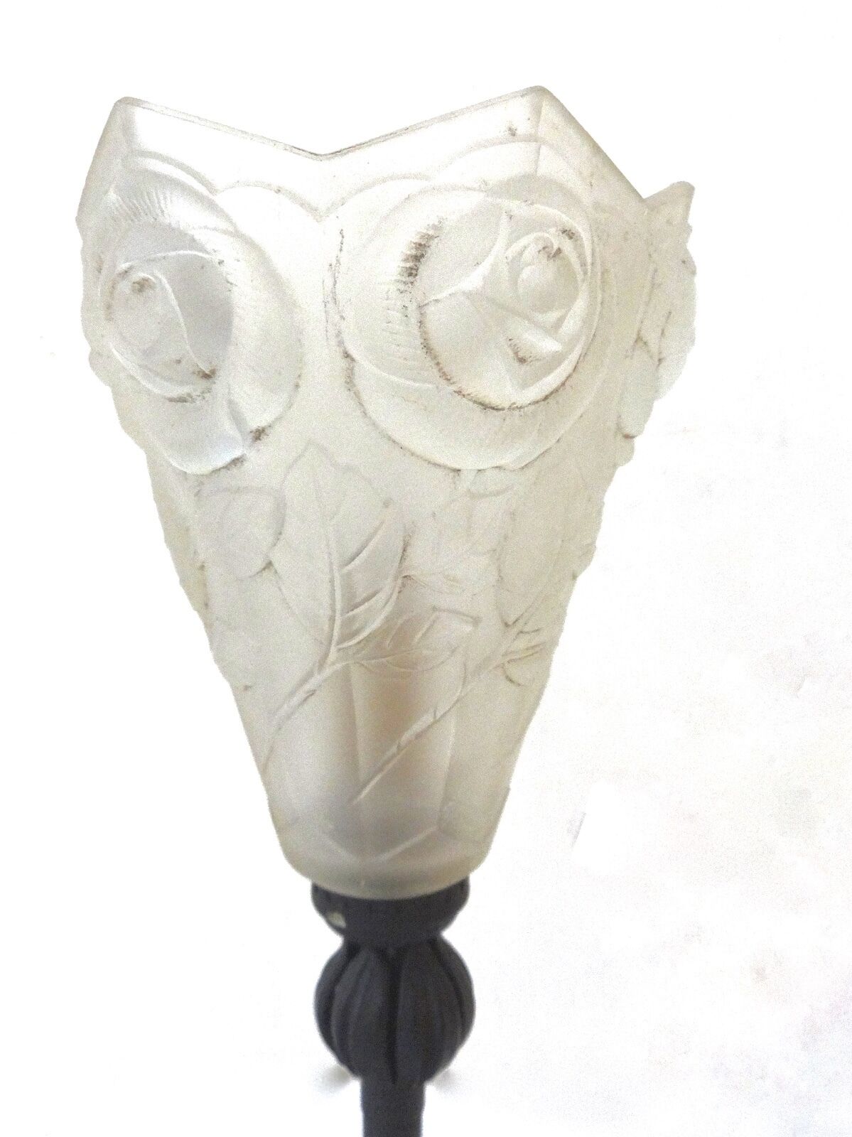#5404 1920 French Table Lamp Verrerie Des Hanots Verlys