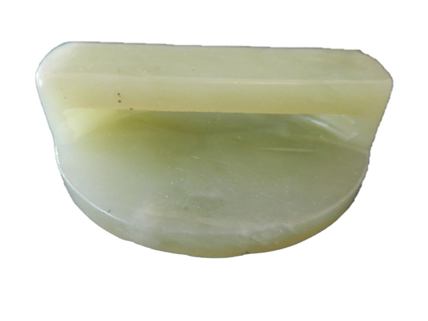 #348 Jadeite Jade Carved Wealth Belt Buckle w/Foo dog