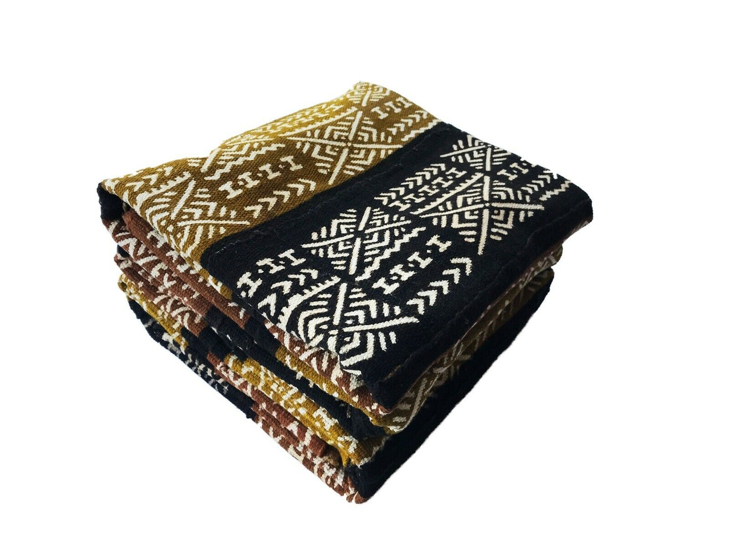 Superb Pair of Bogolan Mali Mud Cloth Textile 40" by 60" # 77