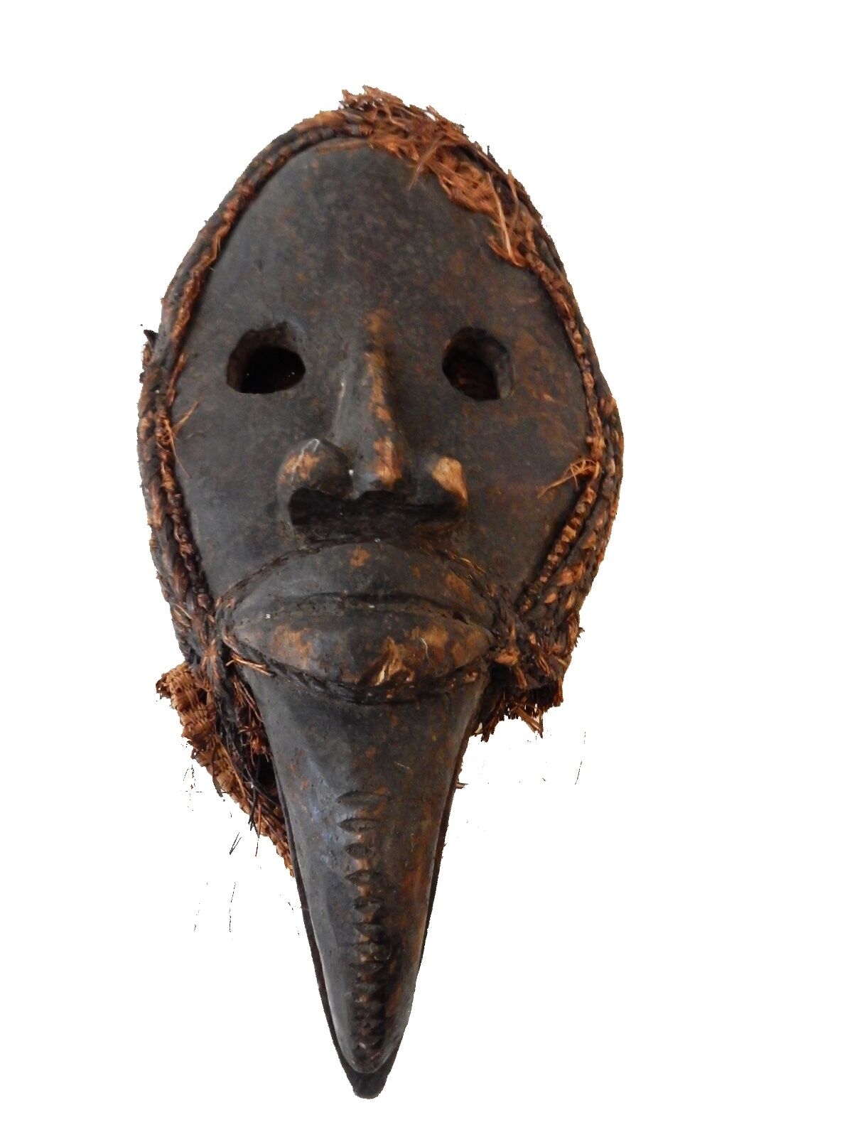 #7028 SUPERB AFRICAN I. COAST DAN CEREMONIAL DANCE MASK 12.5" h