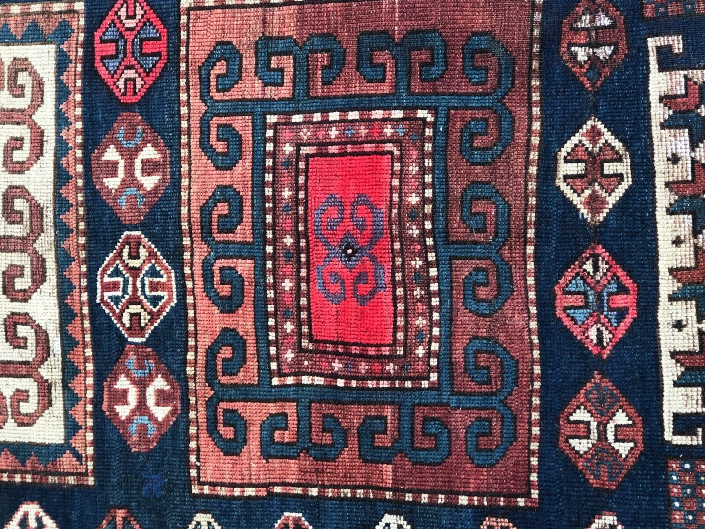 #5963 Rare exquisite 19th Caucasian Chagli Long Rug 10' 3" x 4' 9"