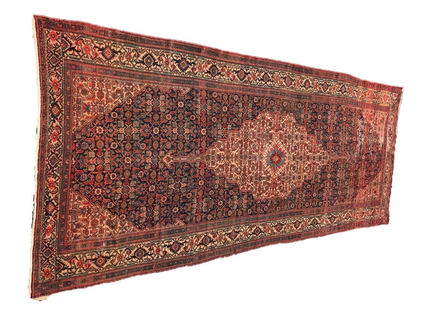 #1193 Stunning 19th C Palace Size Fereghan Saruk Rug 6' 9" x 16' 9"