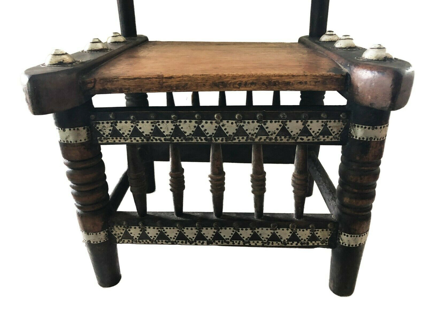 #467 Old Low African Baule Chief Chair I Coast 26.75" H by 16.75" W