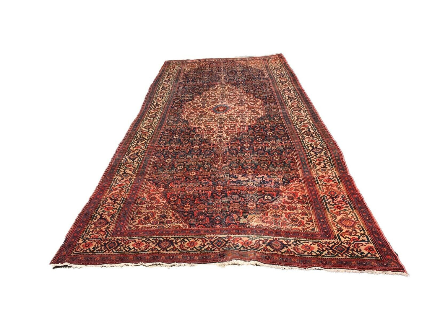 #1193 Stunning 19th C Palace Size Fereghan Saruk Rug 6' 9" x 16' 9"