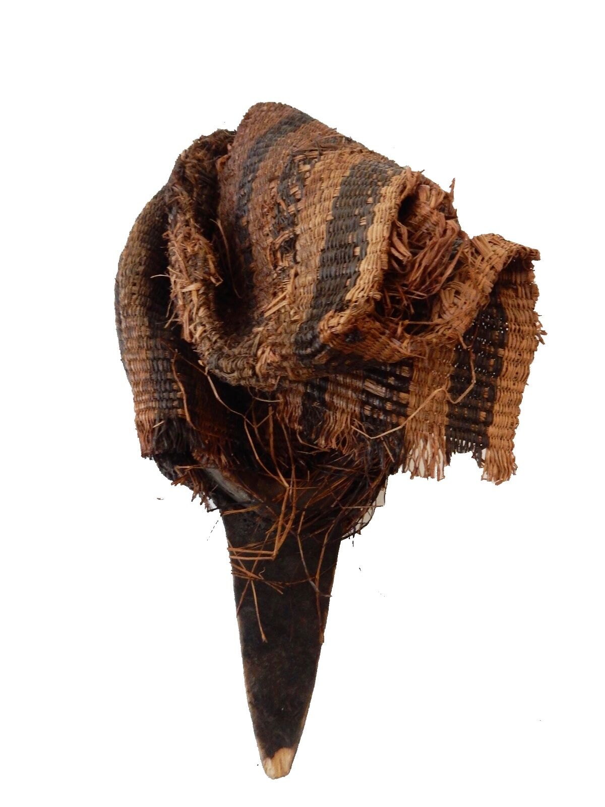 #7028 SUPERB AFRICAN I. COAST DAN CEREMONIAL DANCE MASK 12.5" h