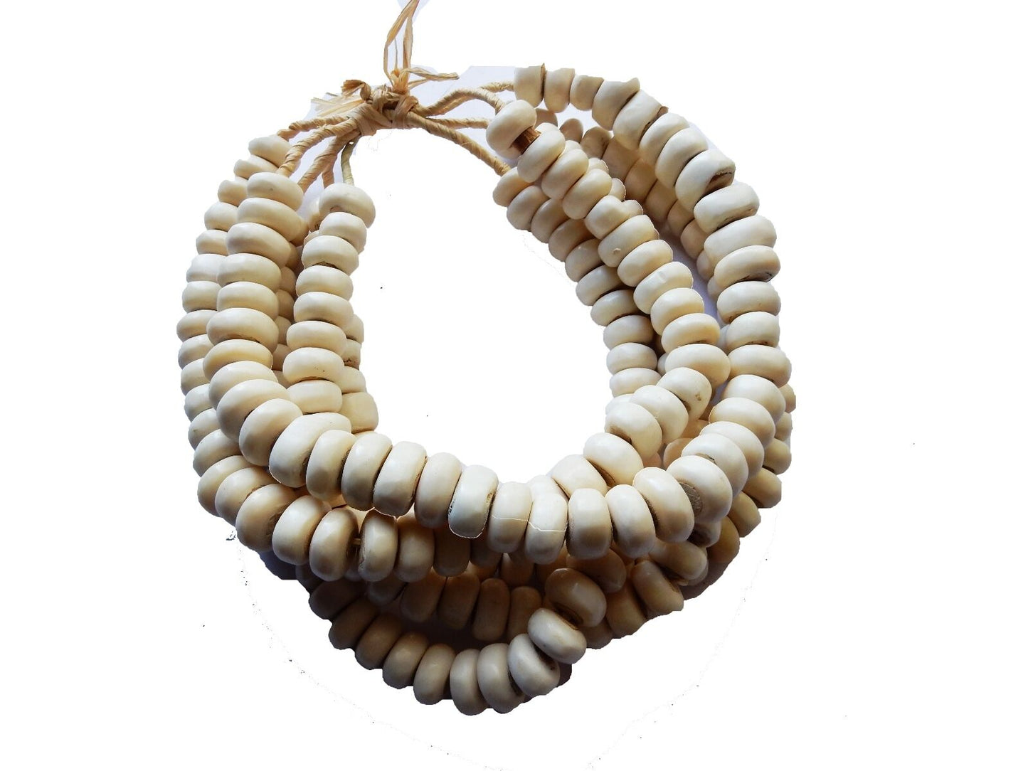 #17 Currency Bone Trade Beads - Set of 5