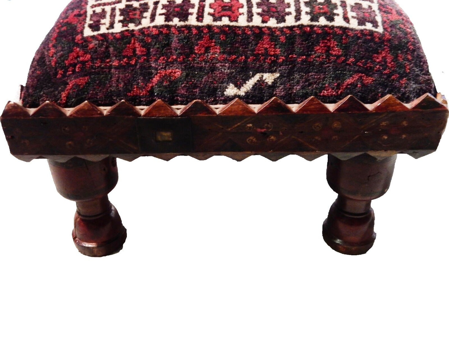 #3583 Large Old Punjabi Indian Wedding Chair 44" h