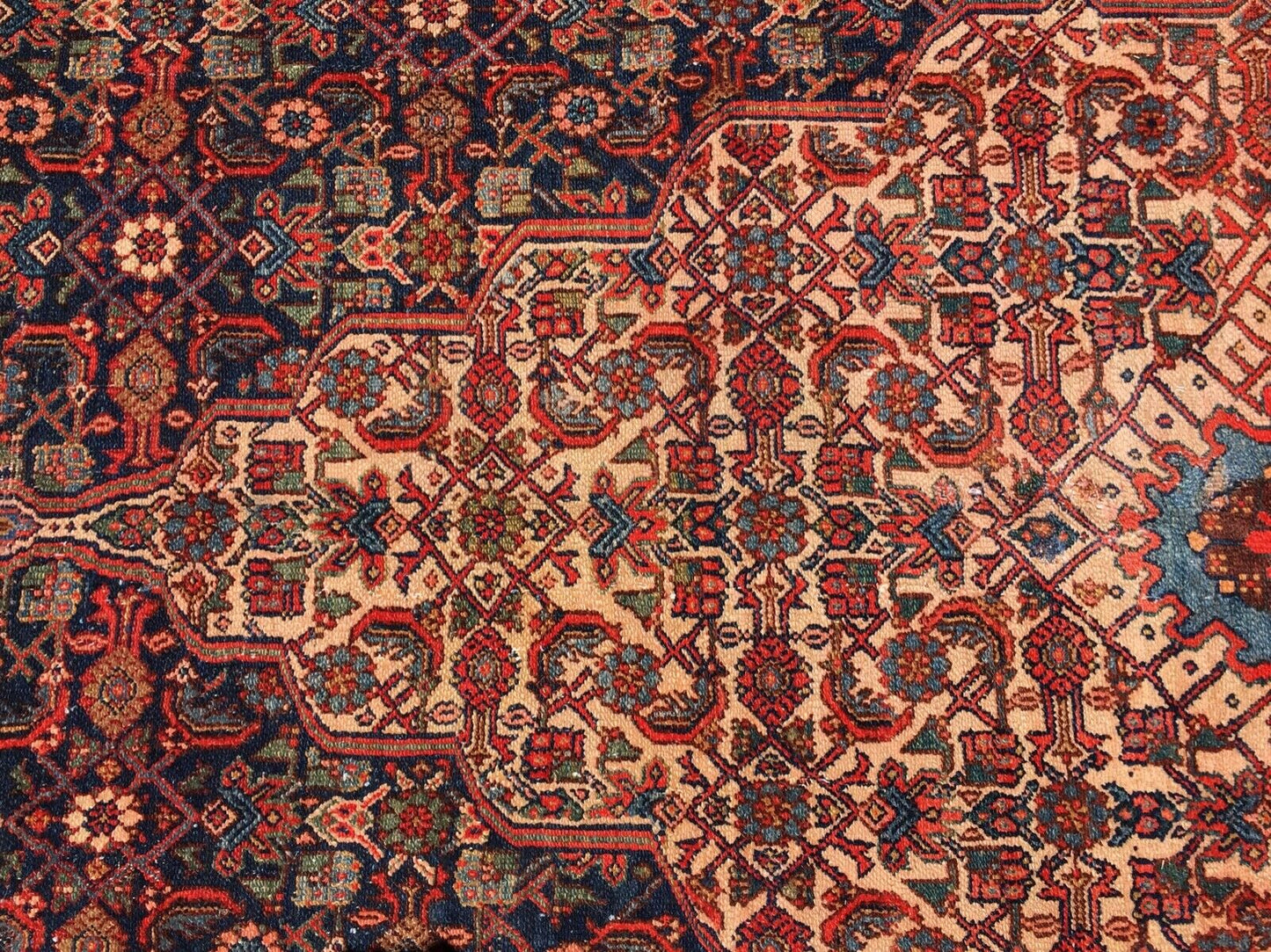 #1193 Stunning 19th C Palace Size Fereghan Saruk Rug 6' 9" x 16' 9"