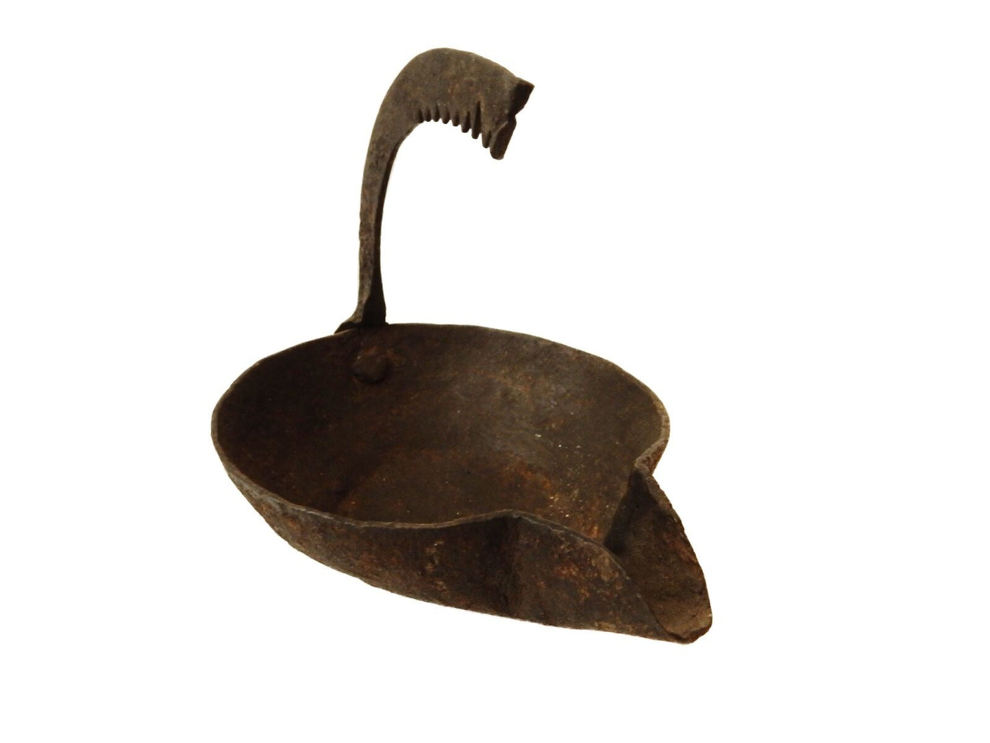 #9 Original Antique Roman Bronze Oil Lamp