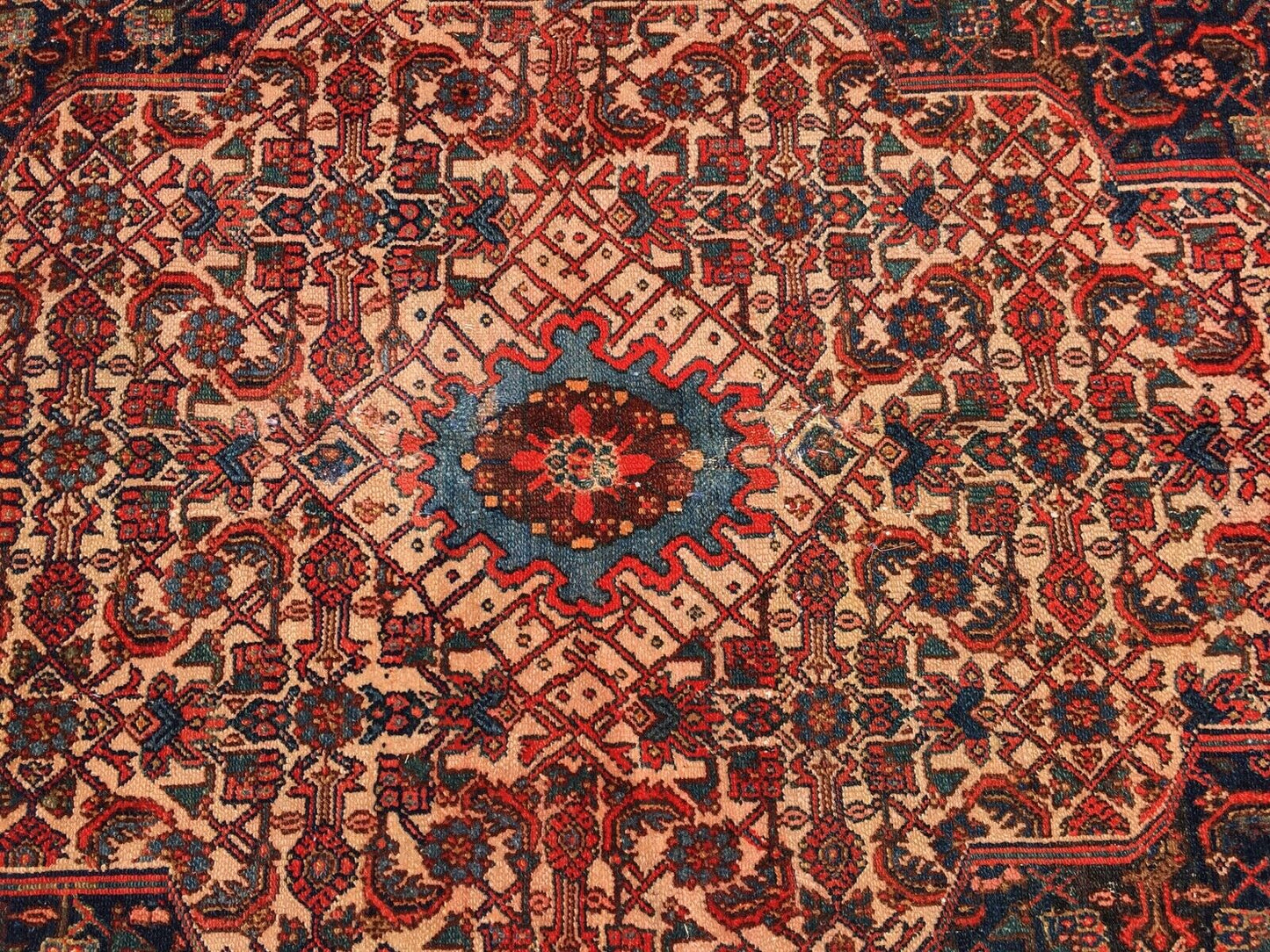 #1193 Stunning 19th C Palace Size Fereghan Saruk Rug 6' 9" x 16' 9"